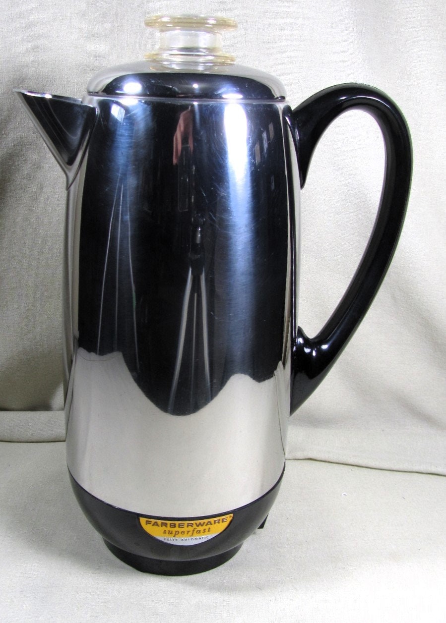 VTG FARBERWARE 2- 12 Cup Electric Percolator Superfast Coffee Maker #142OS  USA
