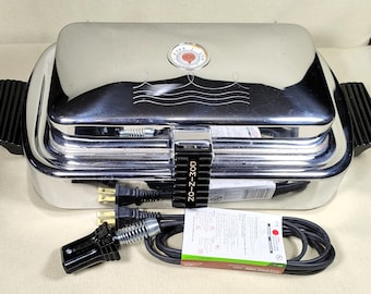 Rebuilt Refurbished Dominion Waffle Iron  and Griddle Mod 1218A, 1176