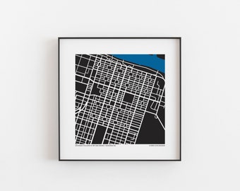 Savannah College of Art and Design (SCAD) - Map Print