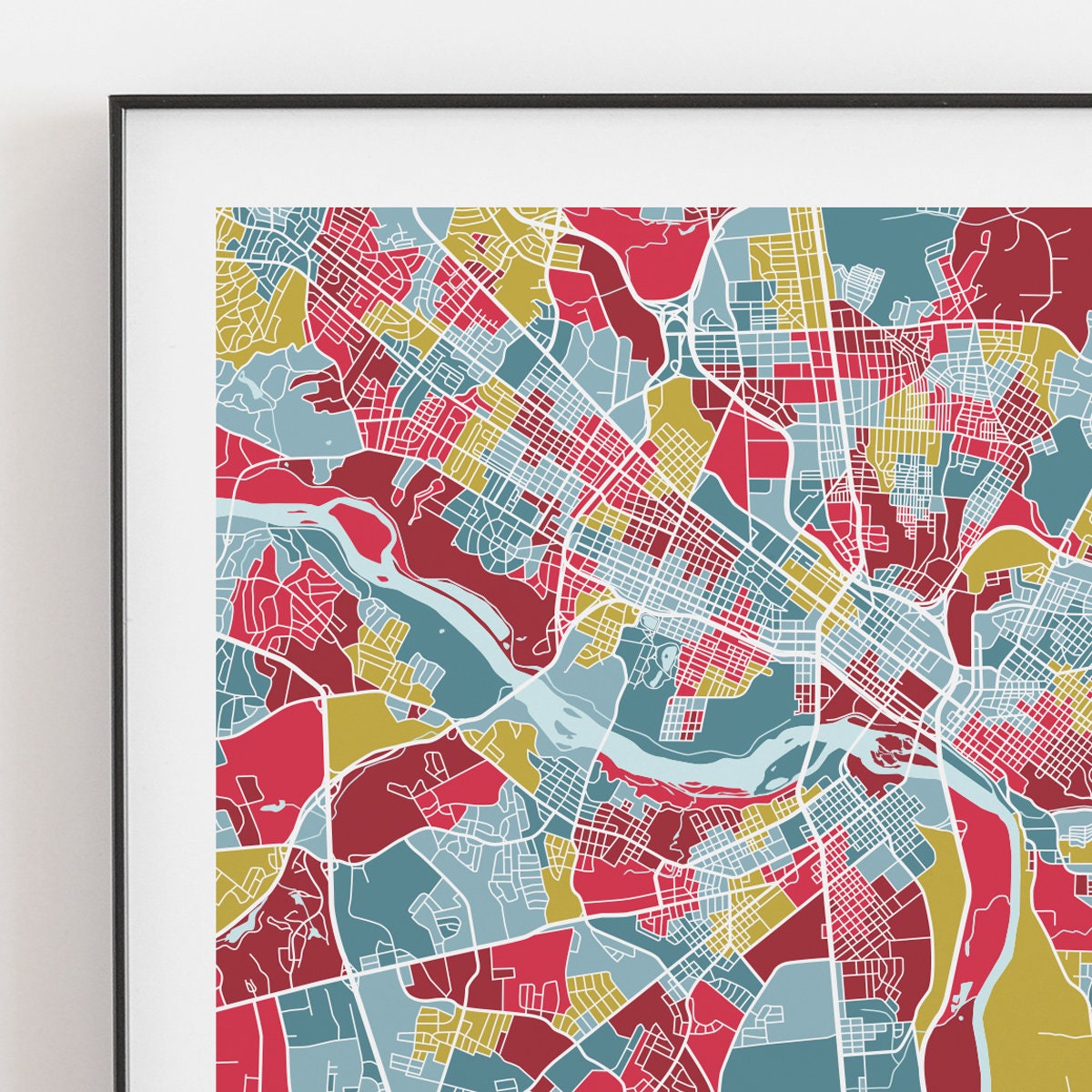 Richmond VA Map Print | Etsy