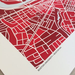 Boston University Map Print image 2