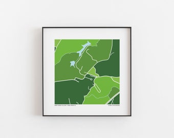 Sweet Briar College - Map Print