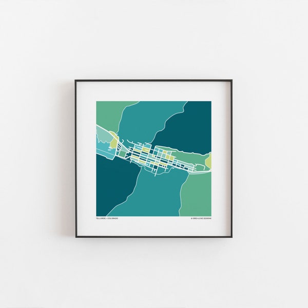 Telluride CO - Map Print