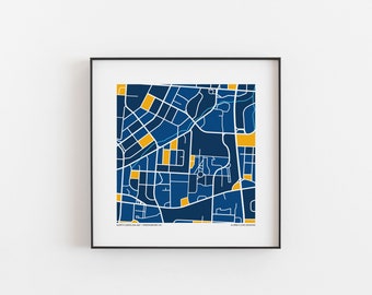 North Carolina A&T State University - Map Print