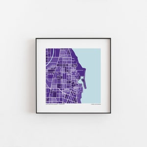 Northwestern University - Map Print