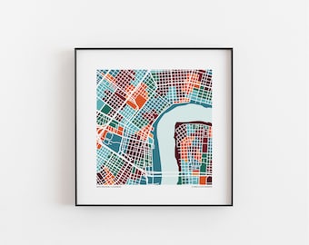 New Orleans - Map Print