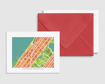 New York City NY - Upper West Side - Map Cards