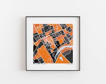 Princeton University - Map Print