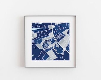 Christopher Newport University - Map Print