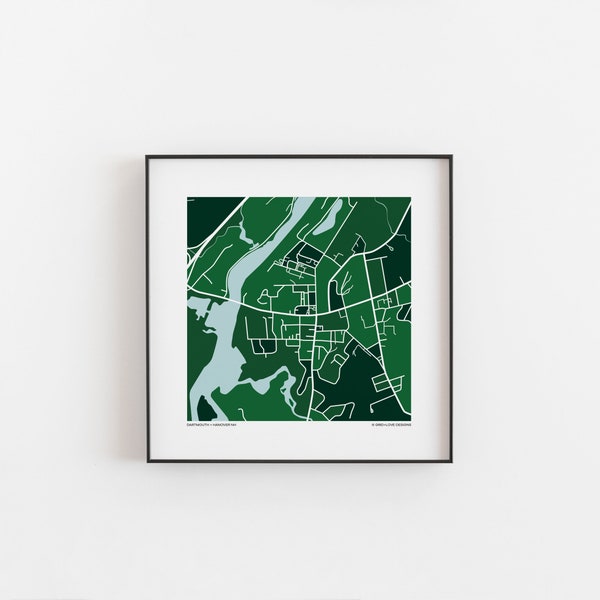 Dartmouth - Map Print