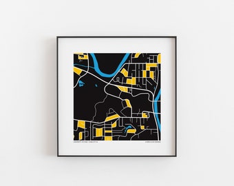 University of Iowa - Map Print