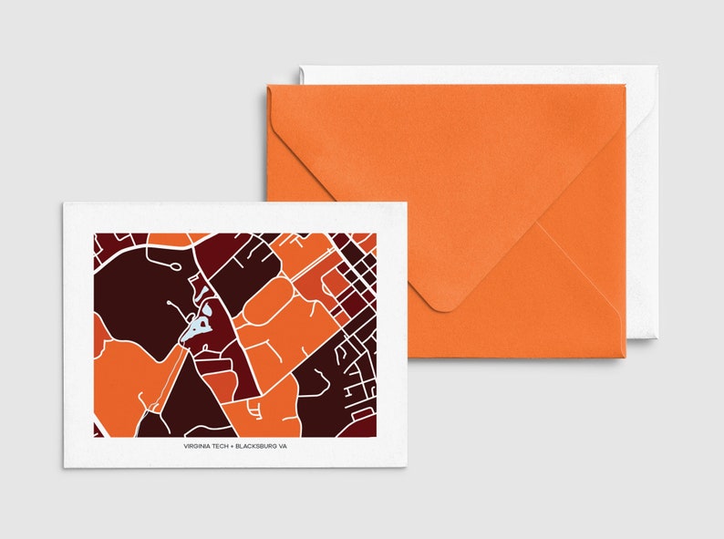 Virginia Tech Map Cards image 1