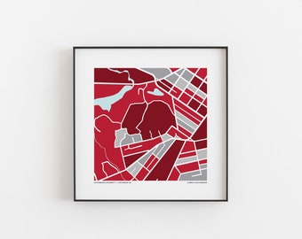 Lynchburg University - Map Print