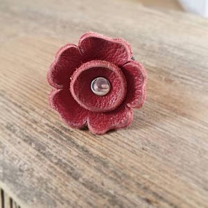 Reclaimed Leather Flower for Dog & Cat Collar image 4