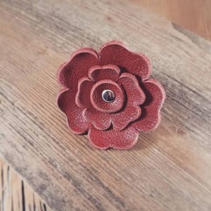 Reclaimed Leather Flower for Dog & Cat Collar image 5