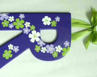 Free Shipping Wood Letter - Floral Vine