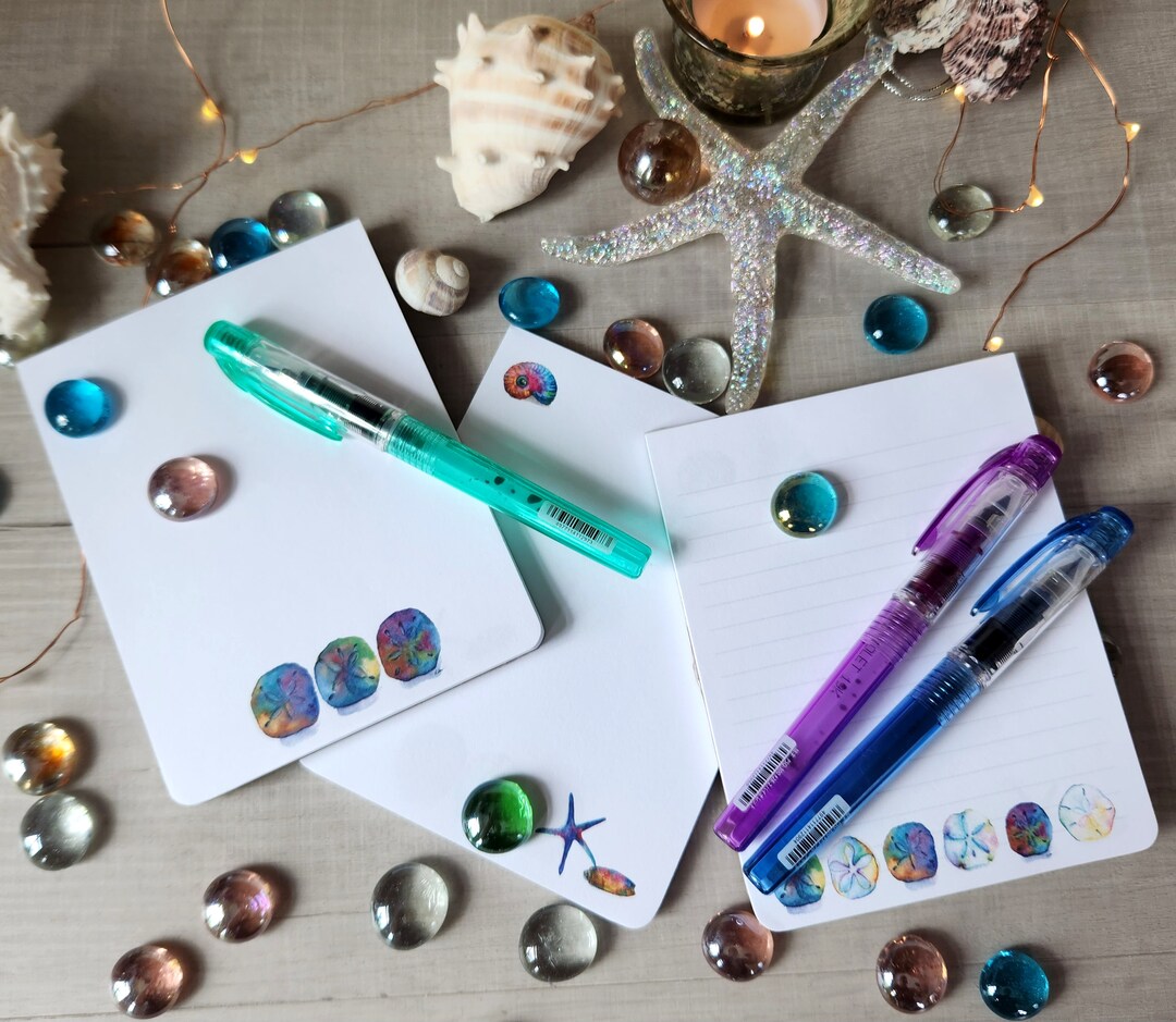 Beach Notes Seashells & Sand Dollars Memo Pad: Beach Notes, 4 Unique Designs - Etsy