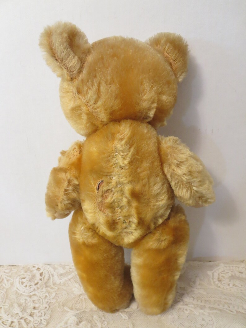 Vintage Character Novelty Co Golden Mohair Teddy Bear Fully - Etsy