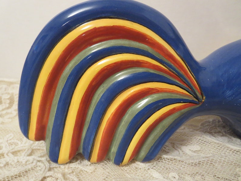 Rare Vintage Quimper Pottery Chanticleer Chicken Vintage ...
