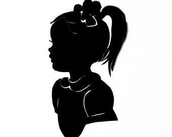 Custom Silhouette Portrait / one 5x7"