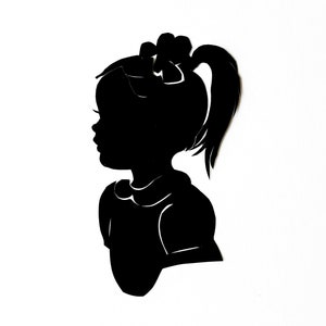 Custom Silhouette Portrait / one 5x7"