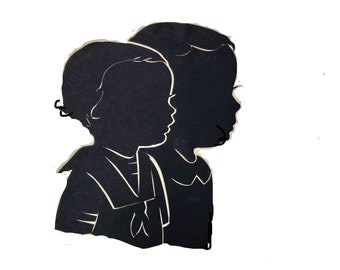Double 5x7 silhouette