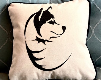 Husky pillow