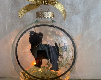 Yorkiepoo Ornament