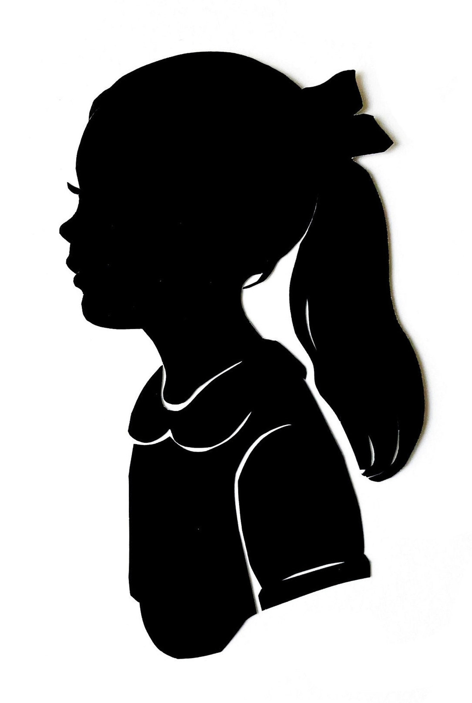 Custom Silhouette Portrait / One 5x7 - Etsy