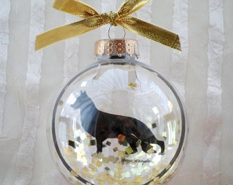 German Shepherd/Pet Silhouette Ornament