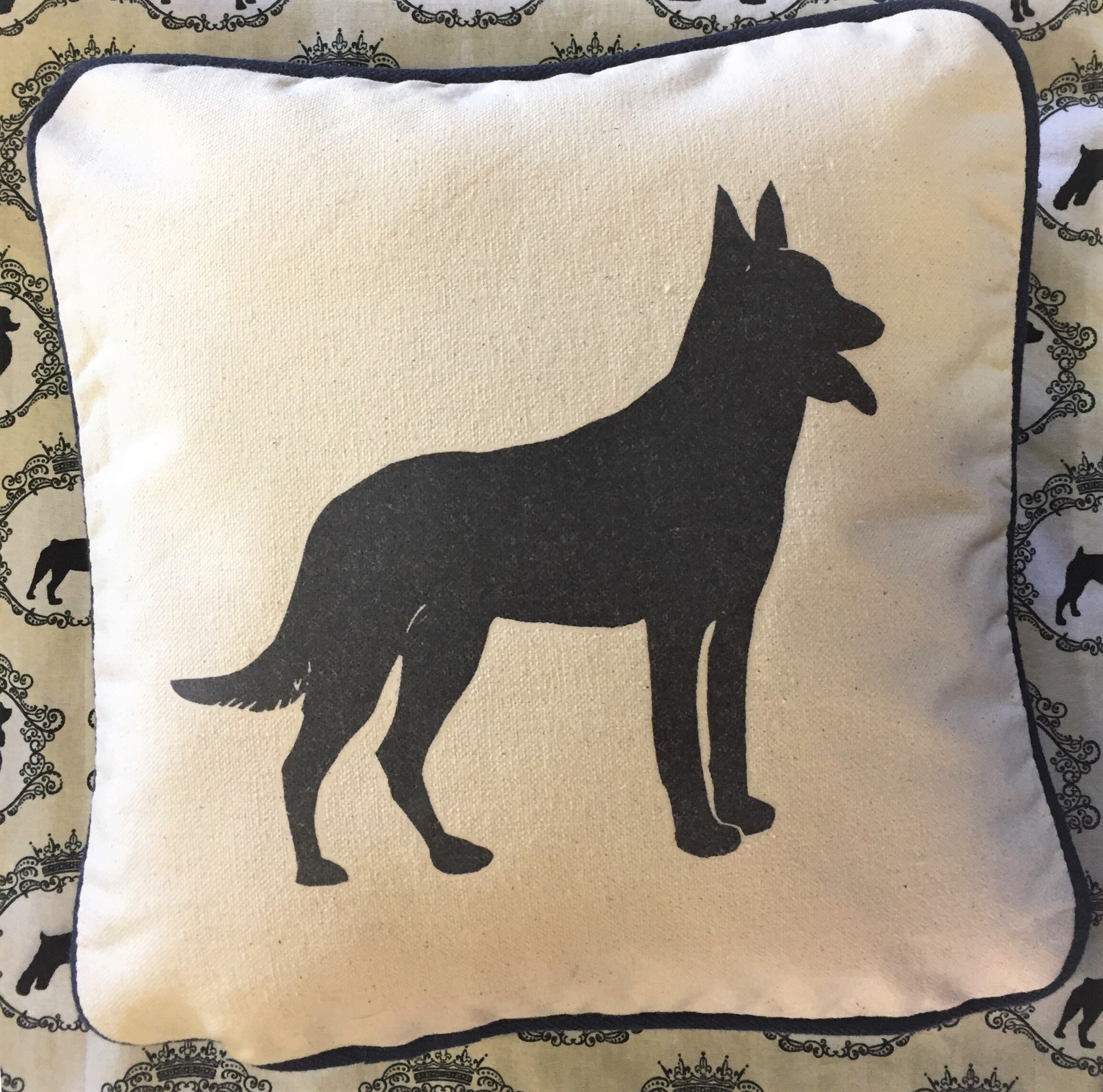 German Shepherd 12x12 Pillow With Insert Etsy UK