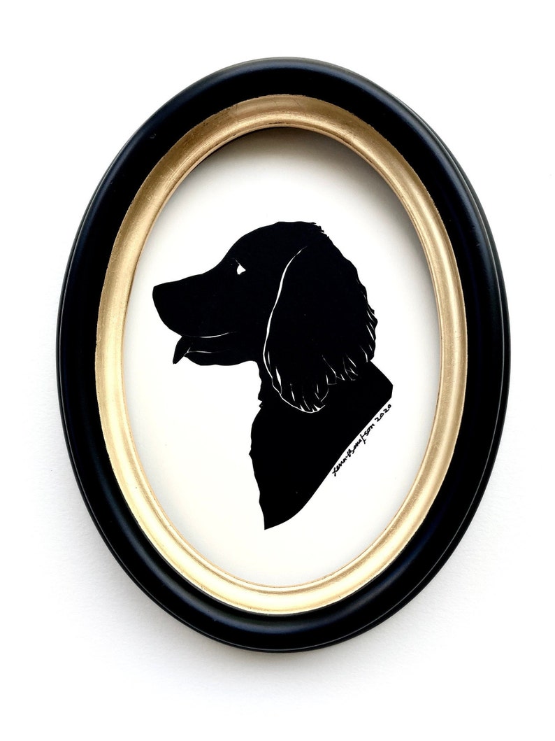 Pet silhouette portrait