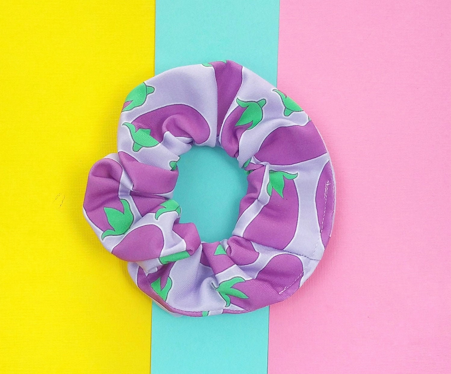Purple Eggplant Hair Accessories Scrunchie Cute Lolita Design Etsy
