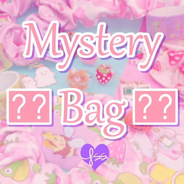 Kawaii Decora Jewelry Grab Bag with Whimsical Goth, Kawaii, Cottagecore and Menhera Surprise Items, Mystery Bag