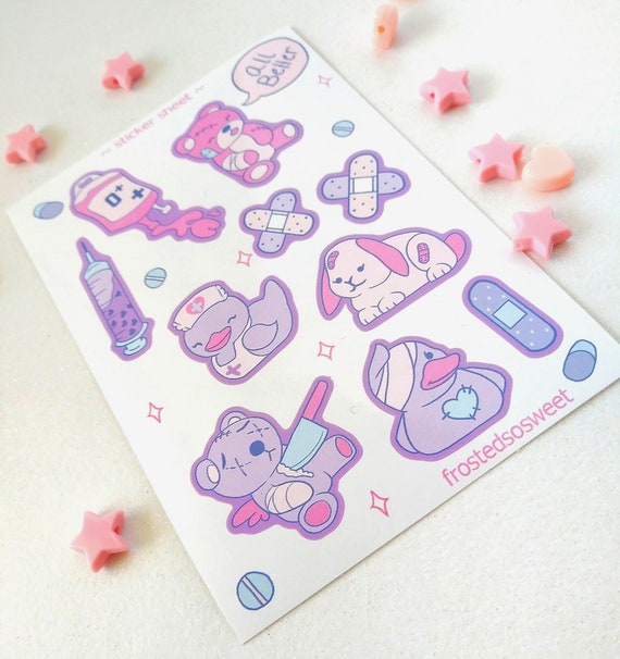 Pink Pastel Books' Sticker