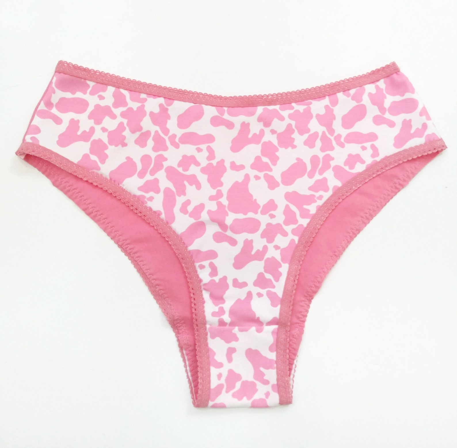 Cottagecore Cow Panties Strawberry Cow Kawaii With Pink Back - Etsy