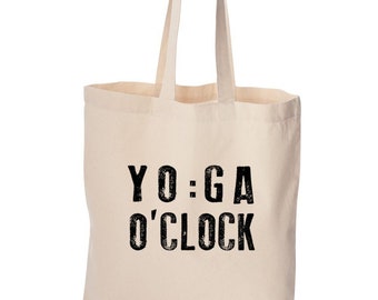 Yoga tote bag, Namaste all day, cute bag, grocery bag, reusable bag, funny bag, beach bag, Christmas gift, Birthday gift, canvas