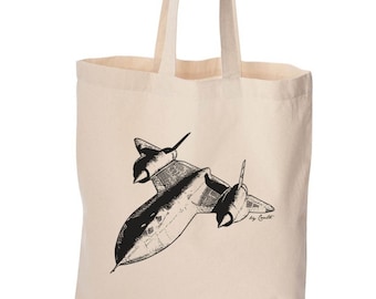 SR 71 tote bag, cute bag, grocery bag, reusable bag, market bag, cotton bag, beach bag, Christmas gift, Birthday gift, cute bag