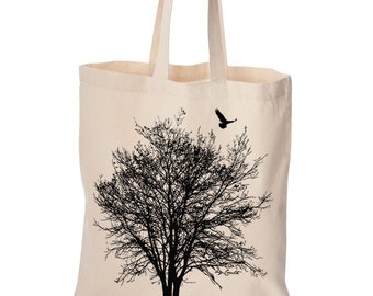 Tree Tote Bag for Women Tree Bag Gift for Women Cute Grocery Reusable Bag Beach bag for Her Christmas gift Birthday Funny Bag