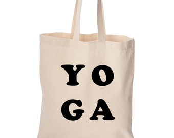 Tote bag, Yoga Bag, cute bag, grocery bag, reusable bag, cotton bag, beach bag, Christmas gift, Birthday gift, cute bag, funny bag