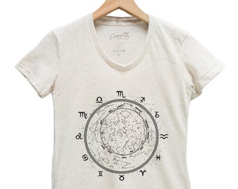 Zodiac Shirt, Women's T-shirt, Zodiac Star, Zodiac Constellation, Graphic Tee, Birth Stone, Ladies T-shirt, Capricorn, Aquarious, Astrology