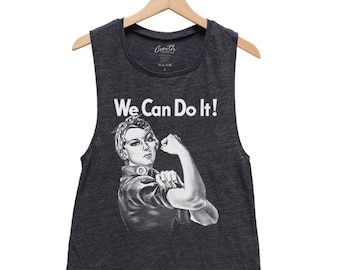 Rosie Tank - Muscle Tee - Muscle Tank - Rosie the Reveter - Summer Shirt - Vacay Shirt - We Can Do It - Tank Top for Women - Rosie Shirt