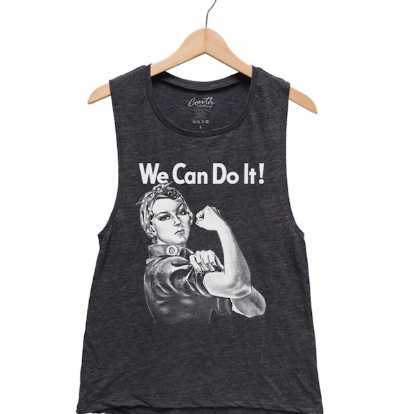 Rosie Tank - Muscle Tee - Muscle Tank - Rosie the Reveter - Summer Shirt - Vacay Shirt - We Can Do It - Tank Top for Women - Rosie Shirt