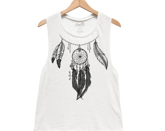 Dreamcatcher Tank - Muscle Tee - Muscle Tank - Dream Catcher Shirt - Summer Shirt - Gift for Women - Tank Top for Women - Nature Shirt