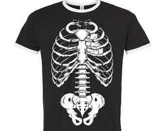 Halloween Shirt, Skeleton T Shirt, Gift For Halloween, Retro Shirt, Vintage Shirt