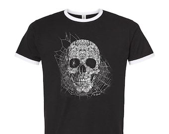 Halloween Shirt, Skeleton T Shirt, Skull T-shirt, Halloween Costume, Gift For Halloween, Retro Shirt, Vintage Shirt