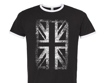 Union Jack Shirt, UK Flag T Shirt, Vacation Shirt, Flag Graphic T-Shirt, Vintage Shirt