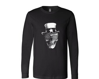 Halloween Long Sleeve Shirt, Skull Long Sleeve, Gothic Tshirt, Halloween Gift, Horror Shirt, Ghost Shirt, Scary Shirt, Boo Shirt, Emoji