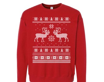 Ugly Sweater Sweatshirt, Christmas Sweatshirt, Unisex Fleece Crewneck, Christmas Shirt, Christmas Gift, Funny Tshirt