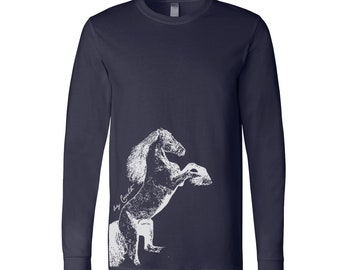 Horse tshirt, Horse Shirt, Animal Tshirt, Gift for Dad, Gift for Him, Funny Shirt, Screenprint, Graphic Tee, Birthday Gift, Christmas Gift